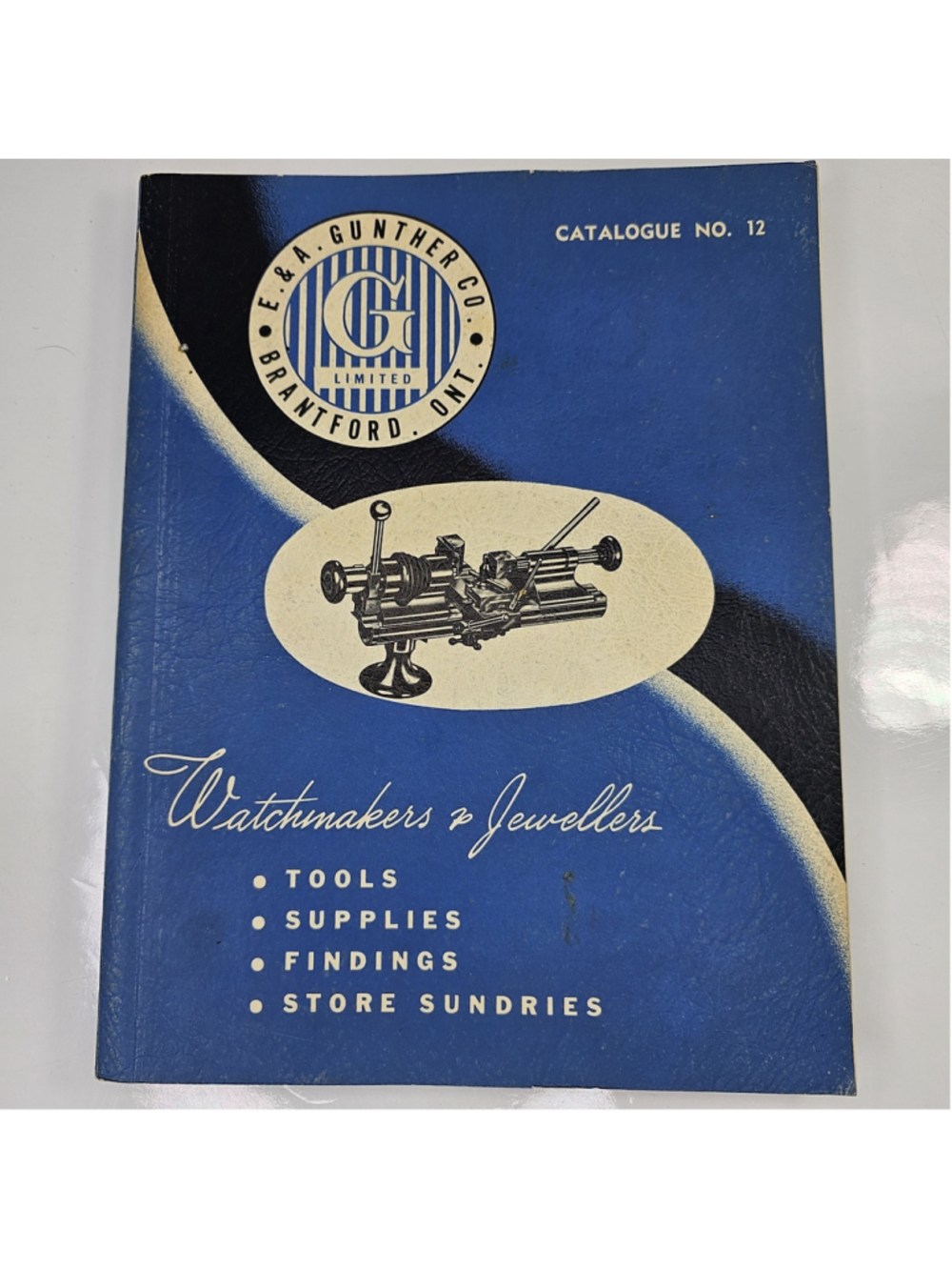 1955 E & A Gunther Watchmakers Jewellers Tools Catalogue No 12 CA Vintage RARE